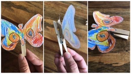 Neu in Fabienne’s Bastelblog – fliegender Schmetterling